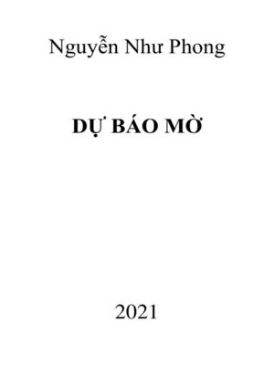cover image of Dự báo mờ